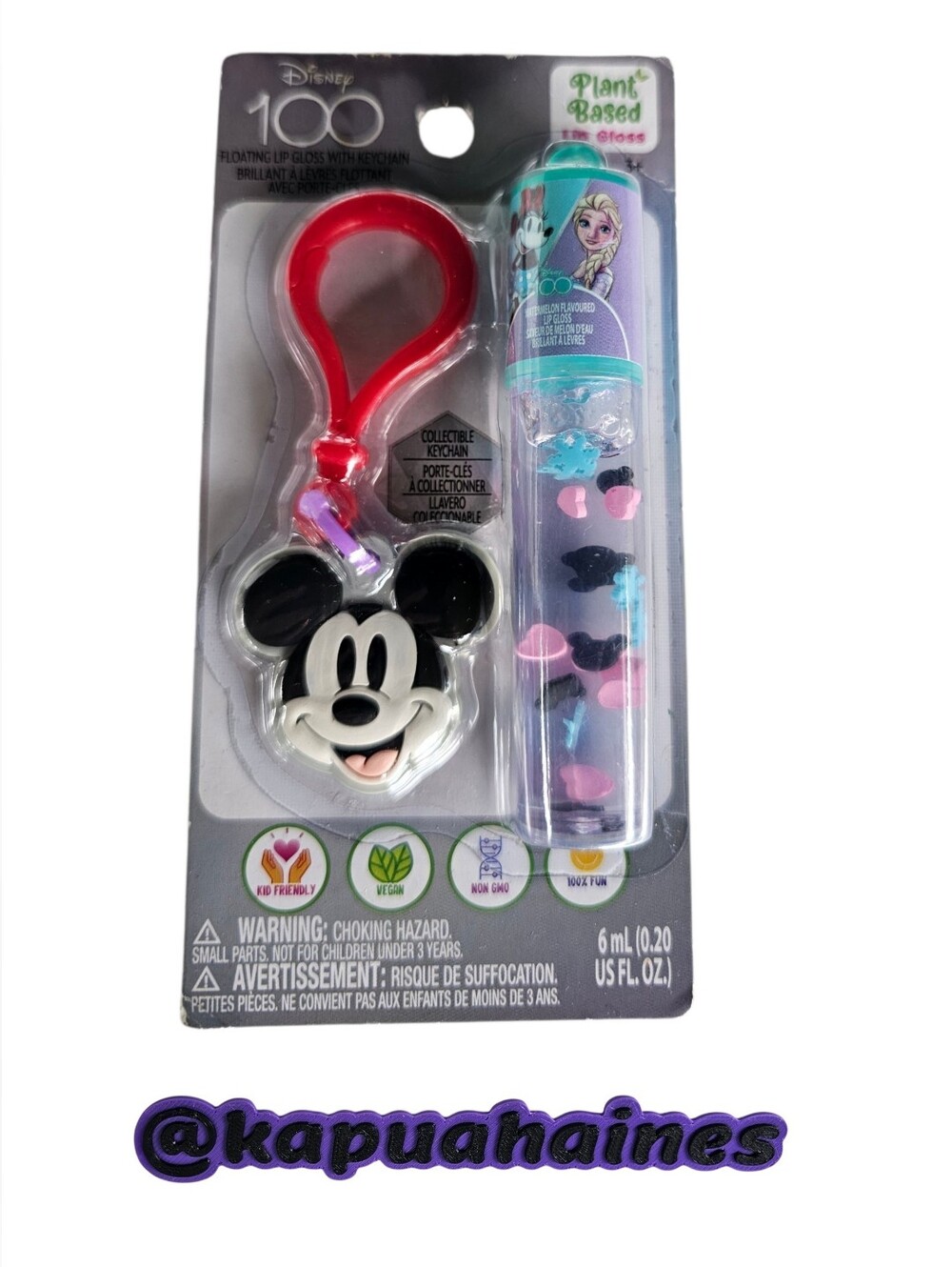 Disney 100 Lip Gloss with Mickey Mouse Keychain